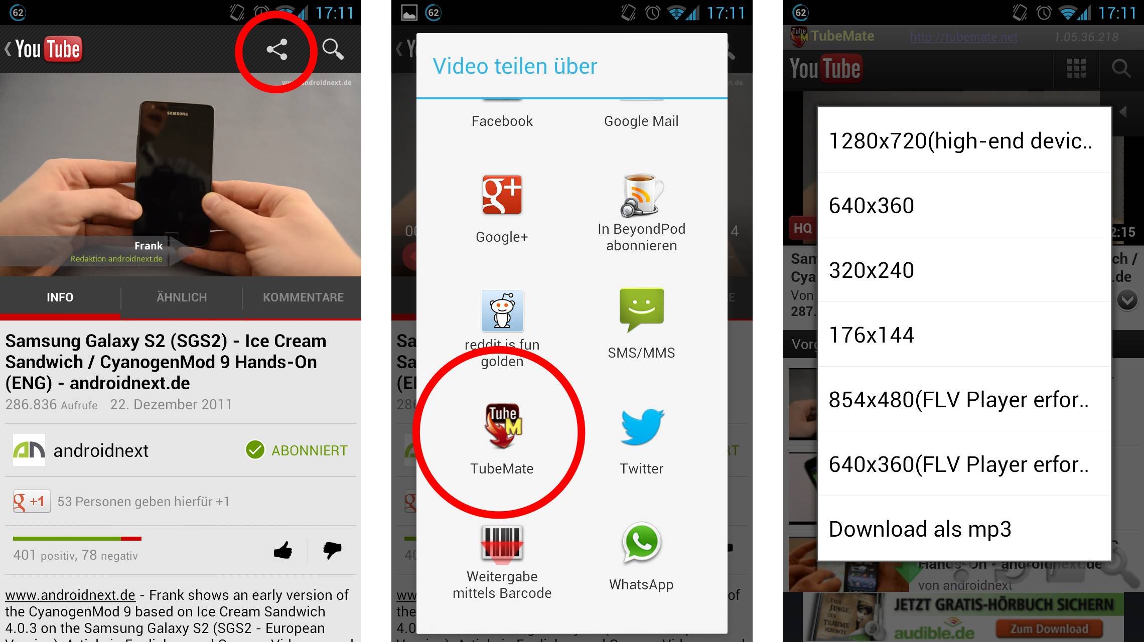 TubeMate: YouTube-Videos downloaden per Android-App – GIGA